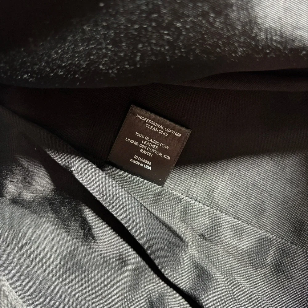 $980 ROARI‎ Kennedy Trench Black Glazed Cow Leather Womens S Belted NYC USA Made